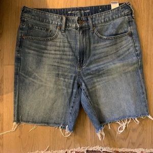 chicos cut off jean bermuda jean shorts